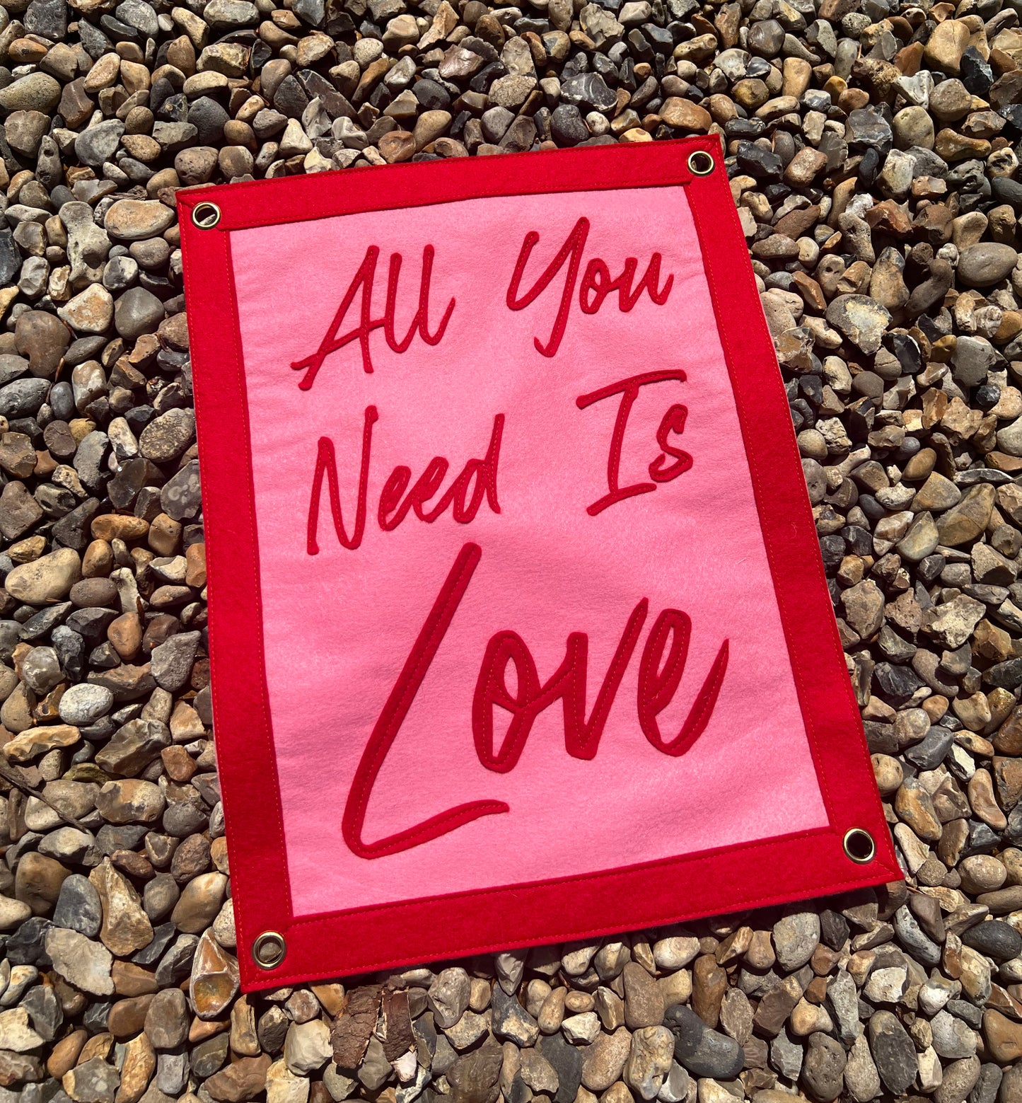 All You Need Is Love Felt Banner