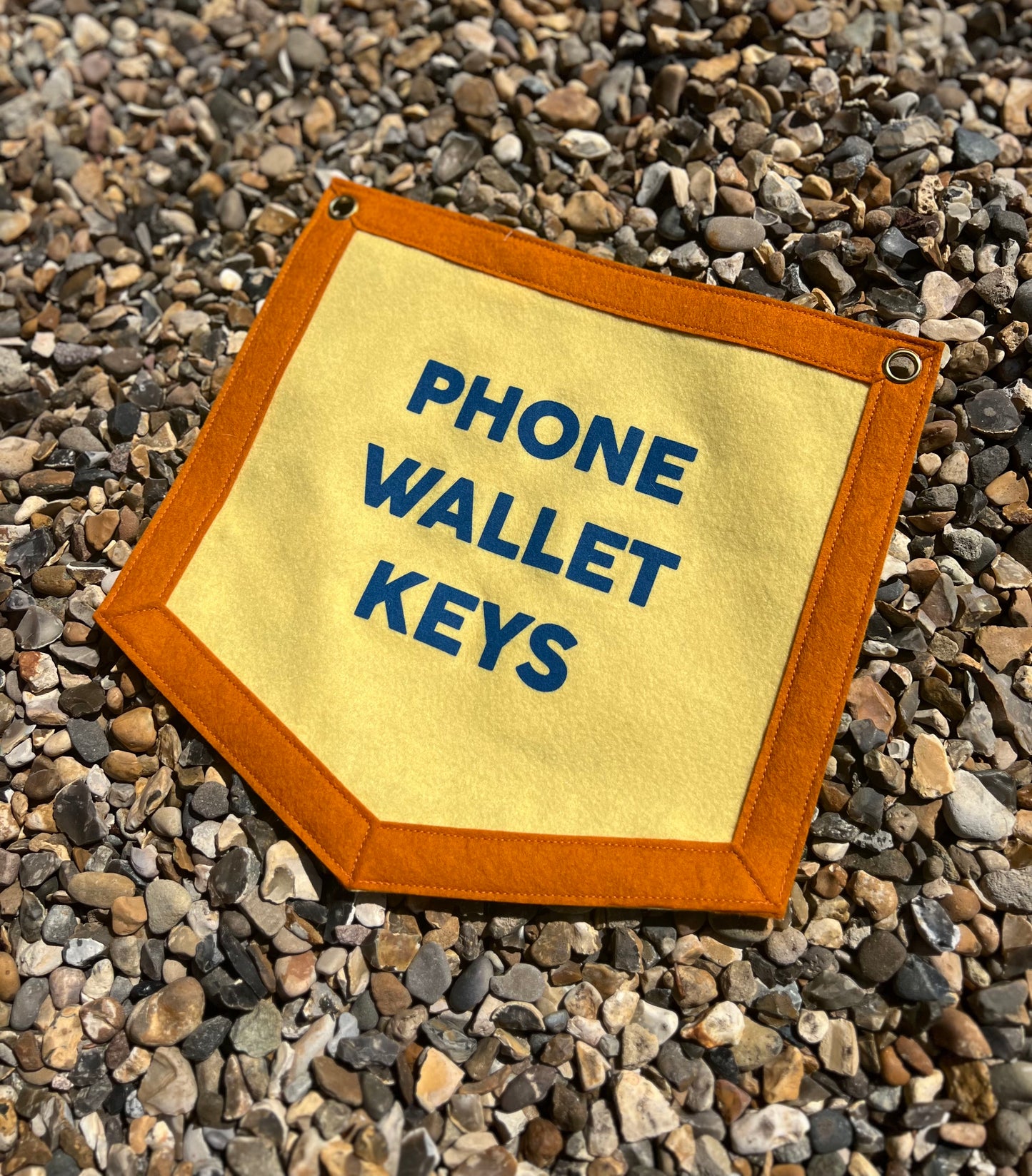 Phone Wallet Keys Custard Banner