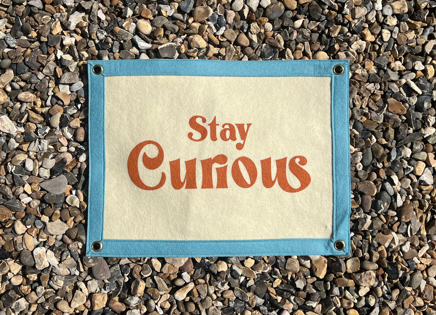 Stay Curious (Cream Banner)
