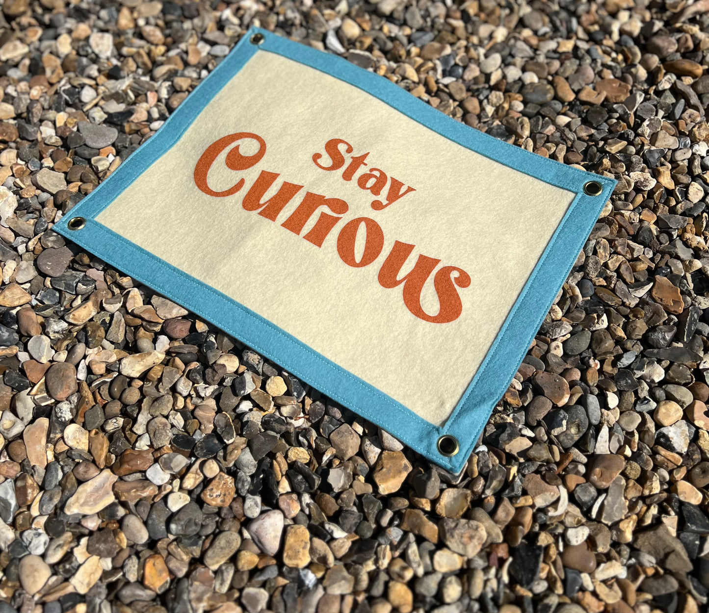 Stay Curious (Cream Banner)