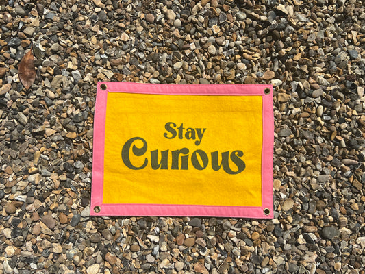 Stay Curious (Yellow Banner)